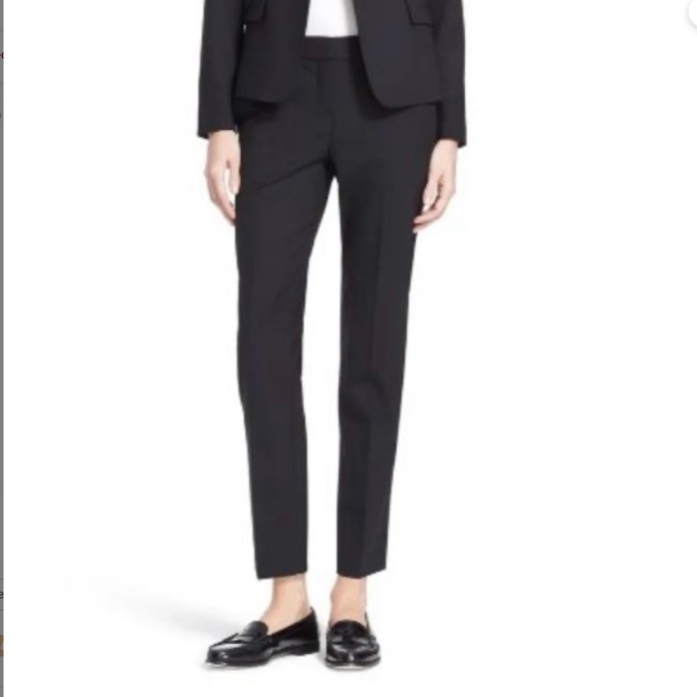 Theory ‘Testra’ Cropped, Wool Pants, Size 2